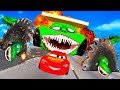 Lightning McQueen and MATER vs ZOMBIE  Pixar cars Zombie apocalypse in  BeamNG.drive