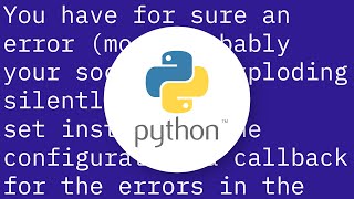 Python Web Socket closes immediately after opening