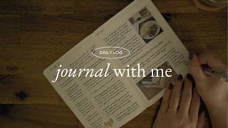 journal with me ✷ backlogging in the daily log | ASMR + low volume jazz