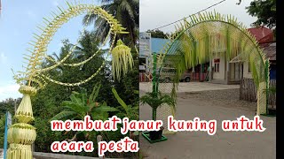 Cara membuat janur kuning yang sangat mudah