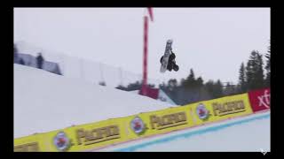 Yuto Totsuka beats Scotty James 1st place gold medal run 2021 World Snowboard Champs 96.25pts, Aspen