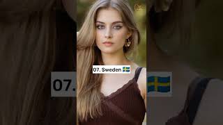 Top 10 Countries With Most Beautiful 😍 Women In The World 🌎 | #shorts  #youtubeshorts #short