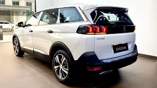 New 2023 Peugeot 5008 Perfect SUV White Color | in-depth Walkaround
