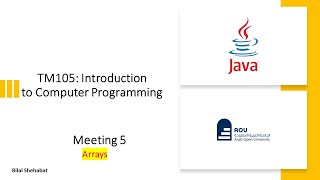 Introduction to computer programming | Meeting 5 | TM105 (Fall 2023)