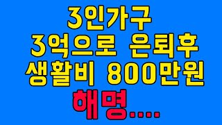 3인가구 3억으로 은퇴후 생활비 800만원 논란 해명... TQQQ QLD 투자