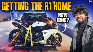 FINALLY THE R1 IS HERE! MY NEW BIKE? TELUGU MOTOVLOG | SABUSPEC | ASHIK SABU.