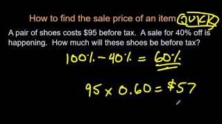 How to Find the Sale Price (Quick Method)