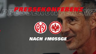 "Es war kein einfaches Spiel" | Pressekonferenz mit Adi Hütter nach Mainz 05 - Eintracht Frankfurt