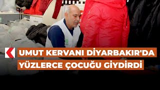 Umut Kervanı Diyarbakır'da yüzlerce çocuğu giydirdi