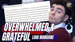 Luigi Mangione: Overwhelmed by Your Support – Thank You!