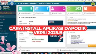 CARA INSTALL APLIKASI DAPODIK VERSI 2025.B