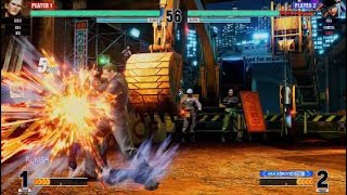 KOF15　ギース　スーツで怒涛の攻め　1ゲージ最大火力10Hitコンボ