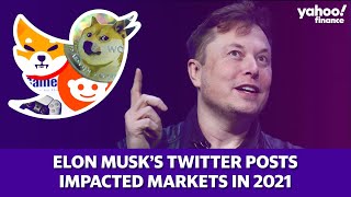 Tesla CEO Elon Musk's top tweets from 2021 that shook up the price of cryptocurrencies and stocks