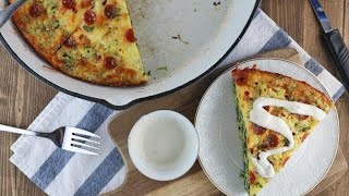 Keto Recipe - Keto White Pizza Frittata