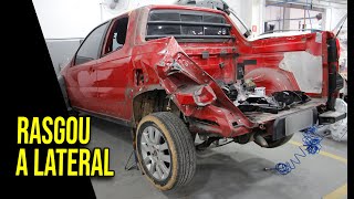 Fiat Strada ficou destruída! | Bati meu carro