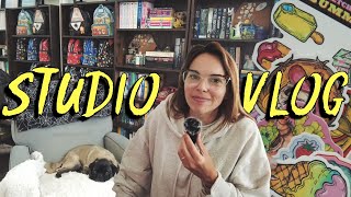 Rearranging the Art Studio 📚 | STUDIO VLOG 045