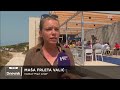 Visitor centre Blue cave Biševo - opening. Central news, Croatian TV, HTV1, 18.8.2021.