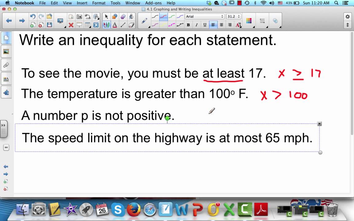 Writing Inequalities - YouTube