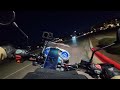 bmw f650 gs motorcycle ride pov pure engine sound relaxing motovlog experience at night