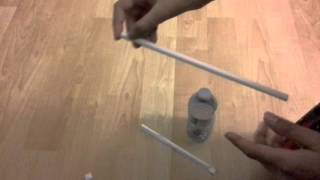 Magic trick: how to move a straw without touching the straw!