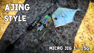 Aji - Micro jig 1-1.5g. กับคัน Xesta Black Star S57