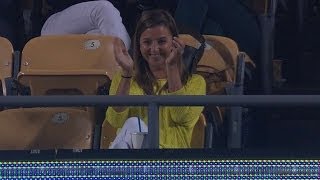 COL@LAD: Ellen Kershaw takes in husband's no-hitter