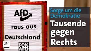 Sorge um die Demokratie: Tausende demonstrieren gegen Rechts | BR24