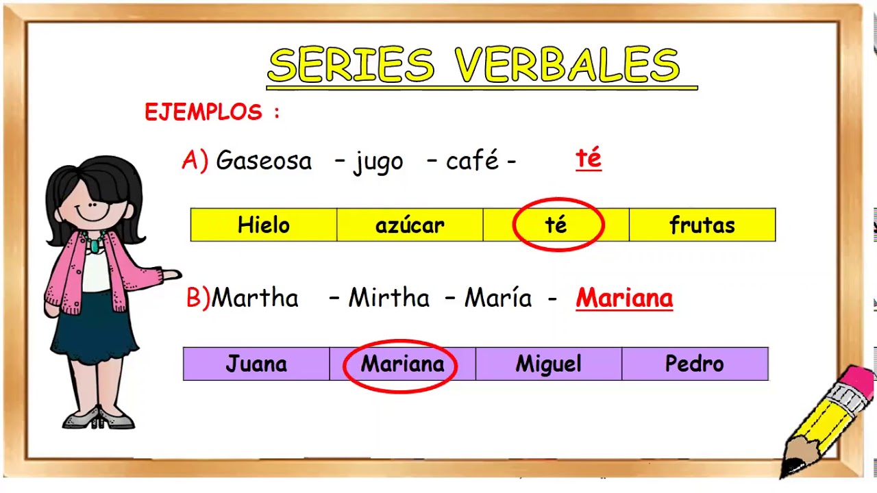 Series Verbales Para Niños De Primaria - YouTube