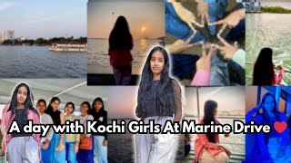 A day With Kochi Girls | Marine Drive Kochi Kerala | Miss Khushi Vlogs |