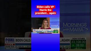 Biden mistakenly calls Kamala Harris ‘the president’ again #shorts