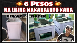 paano gumawa Ng kalan de uling na matipid, 6 pesos lang na uling makakaluto kana... part 1