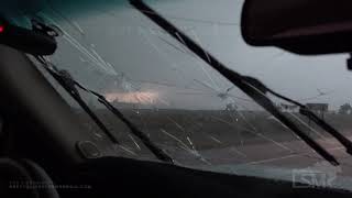 5-21-20 Kendall, Kansas - Cows Beaten by Baseball Hail - Windshield Obliterated in Coolidge, Kansas