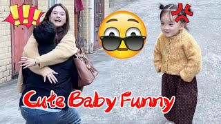 Mom Takes Away Dad’S Hug, Baby Gets Jealous And Angry![Cheng Cheng cici] #funny #cute