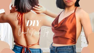 DIY Cowl Neck Top Easy | Top con Escote Drapeado