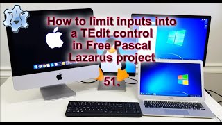How to limit inputs into a TEdit control in Free Pascal Lazarus project #freepascal #lazarus