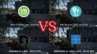 Windows VS Linux Mint VS Pop! Os VS Nobara | Linux Gaming Benchmarks