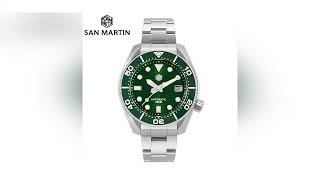 San Martin Diver MM200 NH35 Men Automatic Mechanical Watches Luxury Sapphire Ceramic Bezel 20Ba