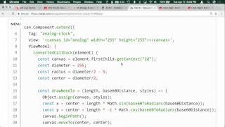 CanJS Canvas Clock Guide Walkthrough