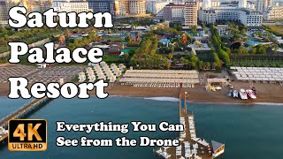 Saturn Palace Resort from Drone Lara Antalya Turkey in 4K