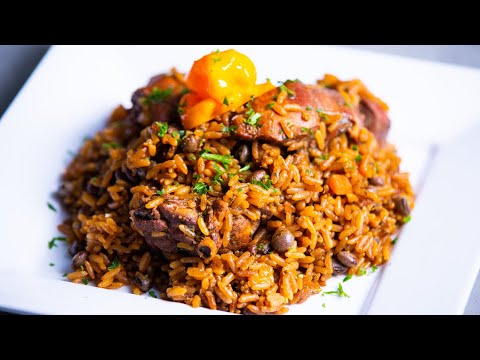 Recipe for Trinidad Pelau Chicken and Pigeon Peas