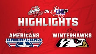 Tri-City Americans at Portland Winterhawks 1/24 | WHL Highlights 2024-25