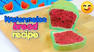 すごいスイカの形のチョコチップパンの作り方！ 🍉 カラフルで可愛い！