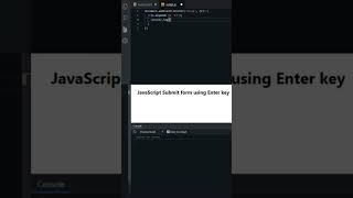 Keyboard Enter key submit in JavaScript - #beadeveloper