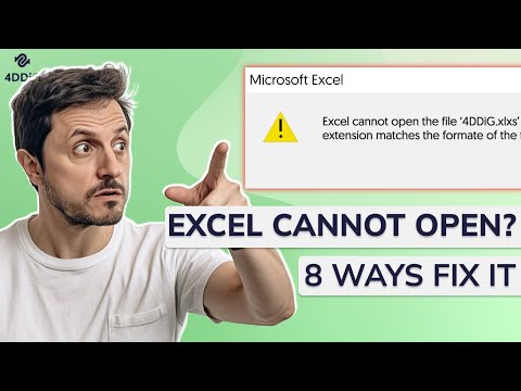 [2023] 8 способов решения Excel не может открыться из-за недопустимого формата или расширения файла