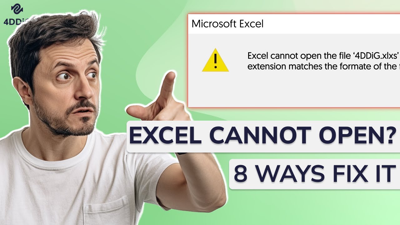 [2023] 8 Ways To Solve Excel Cannot Open Because The File Format Or ...