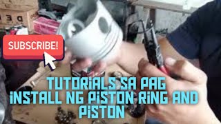 HOW TO ASSEMBLE PISTON TO CYLINDER BLOCK KIA J2 ENGINE