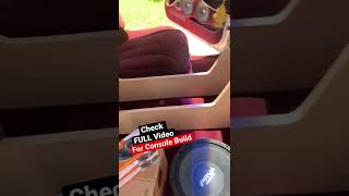 OBS TRUCK CUSTOM CENTER CONSOLE BUILD FOR PRV SPEAKERS