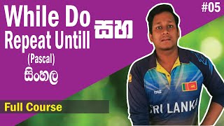 While Do & Repeat Until in Pascal Programming Sinhala (Part 05)