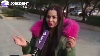 Bakıda Maşının Üstünde Oynayan Qız Müsabiqe Verdi