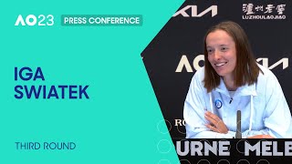 Iga Swiatek Press Conference | Australian Open 2023 Third Round